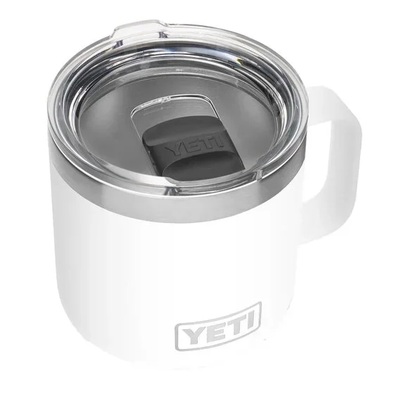 Yeti Rambler 14 Oz Mug Vacuum Insulated Stainless Steel MagSlider Lid White - Picture 2 of 9
